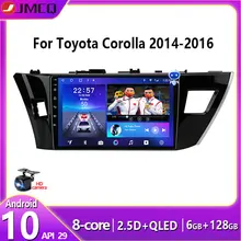JMCQ Android 10.0 Radio samochodowe dla Toyota Corolla Ralink 2014-2016 multimedialny odtwarzacz wideo 2 din 4 + 64G RDS nawigacja GPS jednostka główna