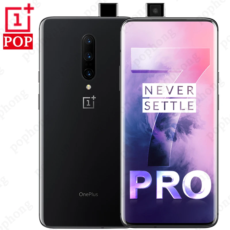 Global Rom Original Oneplus 7 Pro Mobile Phone 6 67 Inch 4000mah Android 9 Snapdragon 855 Smartphone 90hz Amoled Cellphones Aliexpress