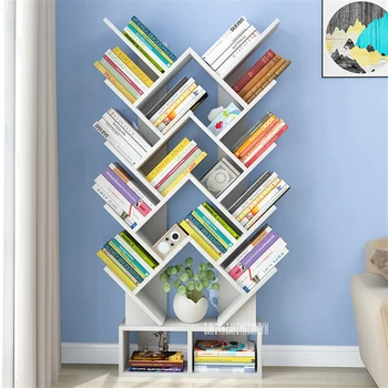 

L163 Density Board Bookshelf Modern Simple Living Room Saving Space Creative Heart- Shaped Large Capacity Floor Type Bookcase
