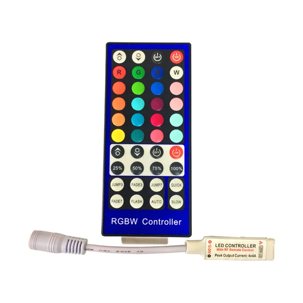 Strip Light Bar Home 40 Keys Mini RF RGB Controller Kit Plastic Universal Remote Control Easy Connection Lightweight Led | Лампы и