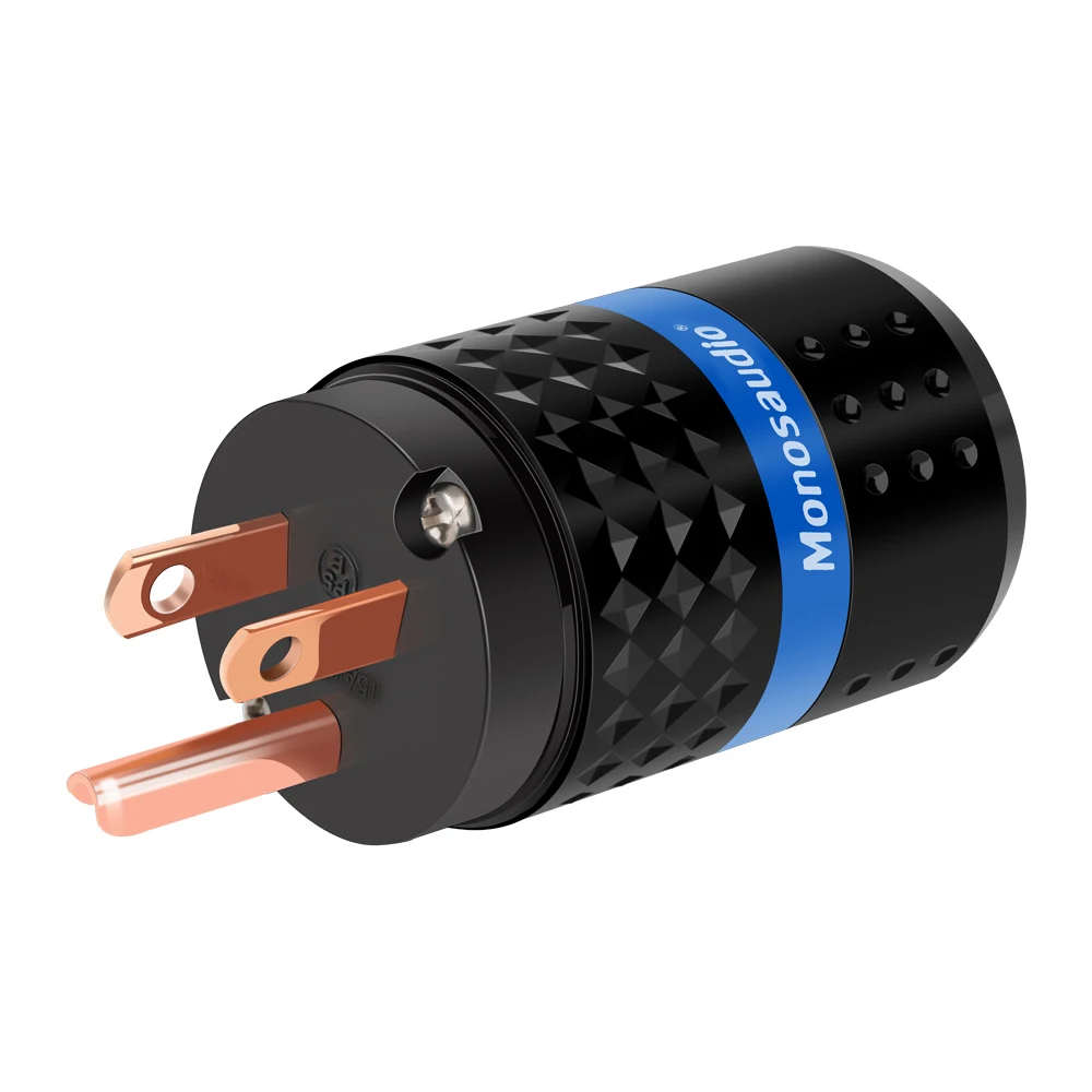 Monosaudio M102/F102 99.998% Чистая медь US AC Вилка питания и IEC320 C13 разъем для аудио DIY сетевой