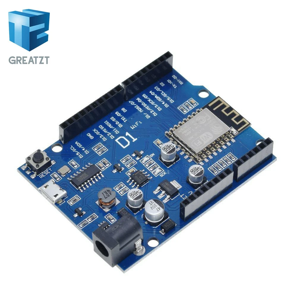 ESP 12E wemos D1 Wi Fi UNO основе ESP8266 щит для Arduino совместимый|shield for arduino|wemos d1shield esp8266 |