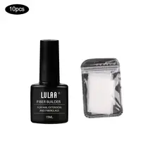 Клей для наращивания ногтей, набор листов из волокна, безбумажное армирование, расширенная жидкость для увеличения волокна, гель для наращивания ногтей