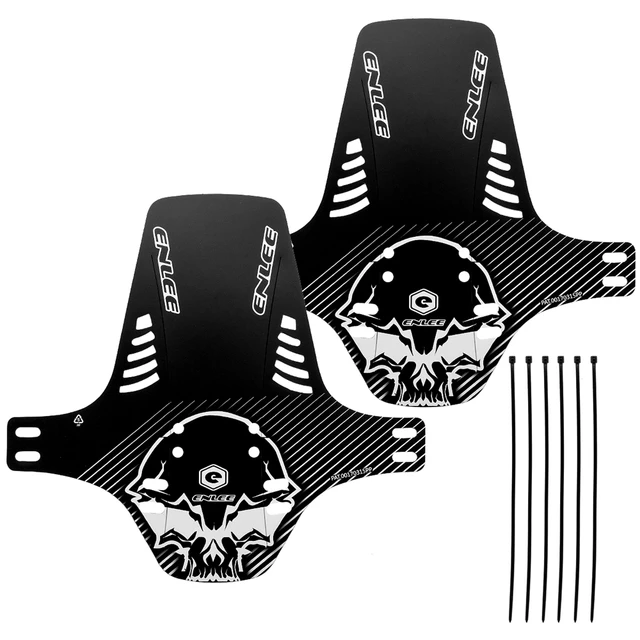 CHOOEE Bicycle Fender, PP MTB Mountain Bike Front+Rear Universal Mudguard 2pcs Black line