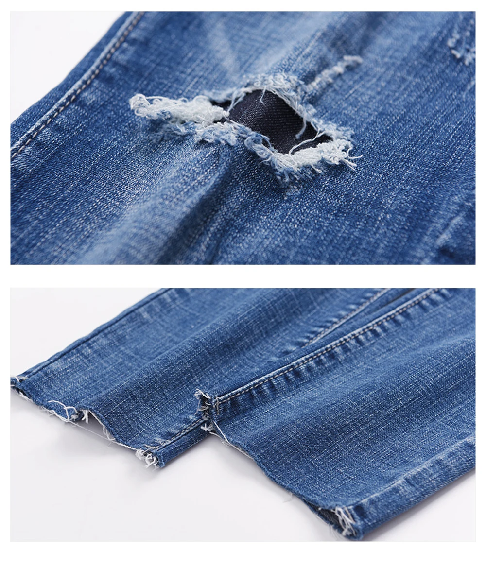ZSRS/джинсы до щиколотки, женские весенне-осенние новые корейские тонкие Шикарные Модные расклешенные узкие брюки