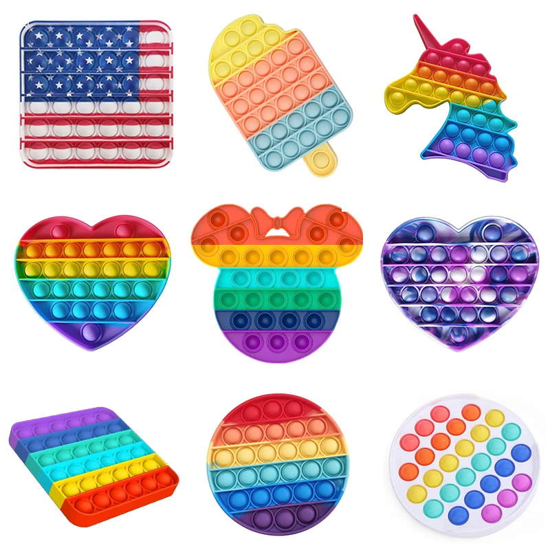 Juguete sensorial de burbujas para adultos y niños, juguete para aliviar el estrés, antiestrés, antiestrés, novedad