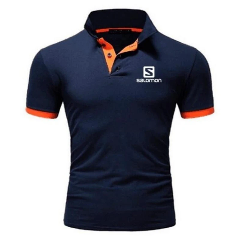 SaLomon new brand clothing men's Polo shirt men's business casual solid color male croco polo shirt short sleeve quality cotton SaLomon new brand clothing men's Polo shirt men's business casual solid color male croco polo shirt short sleeve quality cotton
