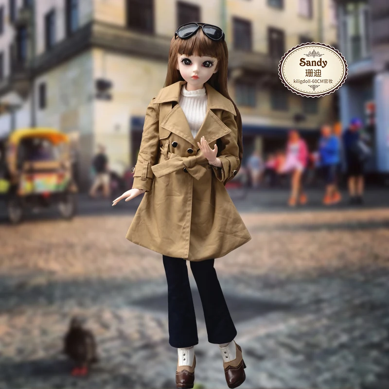 60 см 1/3 Bjd SD кукла для девочек полный комплект 18 суставов куклы макияжа Детская с