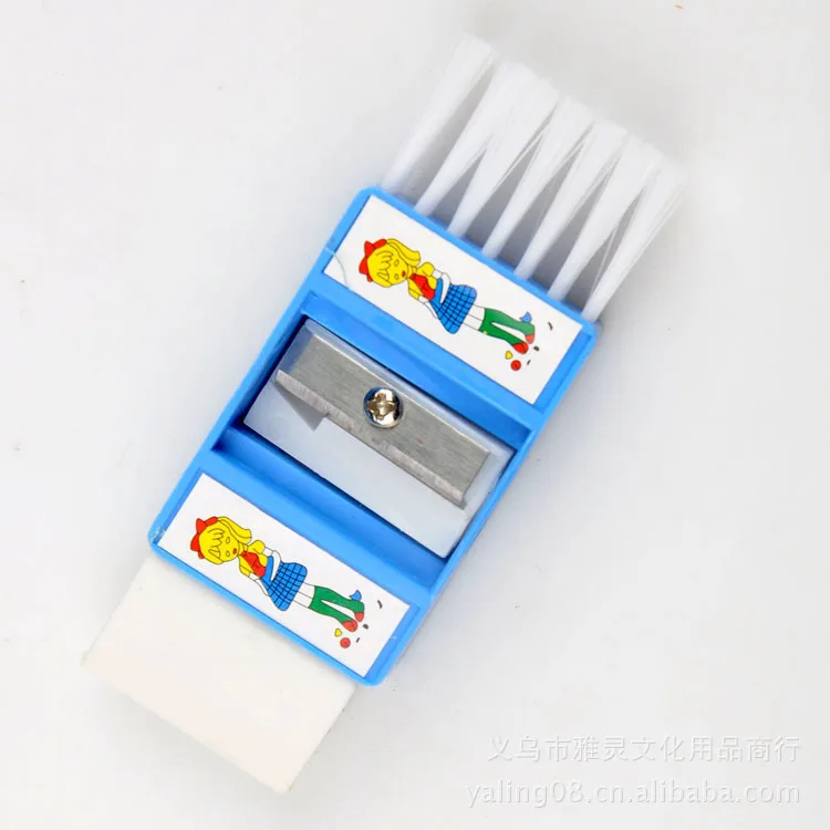 

Rubber Eraser Pencil Sharpener Rubber Brush Pencil Sharpener Multi-Purpose Pencil Sharpener Creative Gifts Wholesale