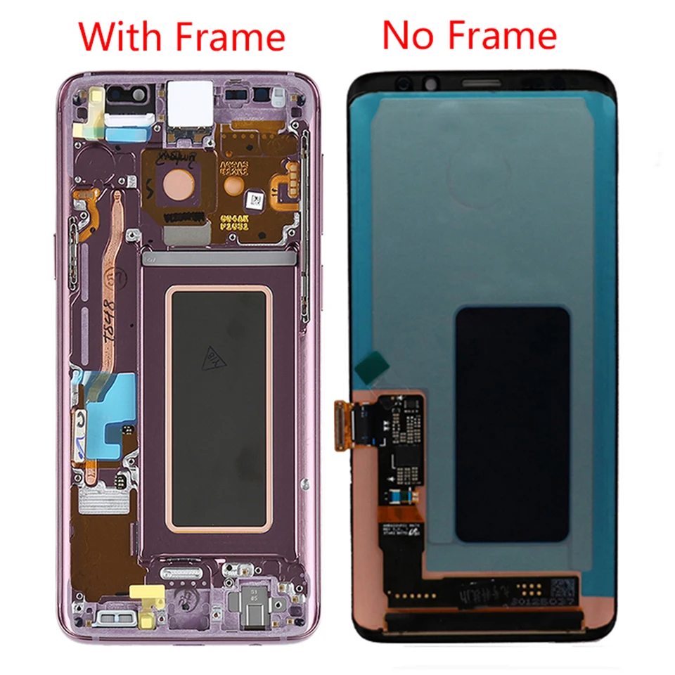 Najtaniej Oryginalny S9 LCD do samsunga Galaxy S9 Plus ekran LCD z ramką AMOLED S9 G960F LCD S9 Plus G965F zespół ekranu dotykowego