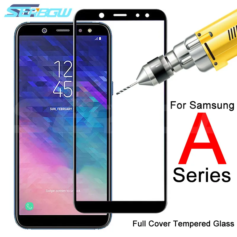 

9D Protective Glass on For Samsung Galaxy A3 A5 A7 2016 2017 Glass Cover A6 A8 Plus A9 2018 Tempered Screen Protector Glass Film