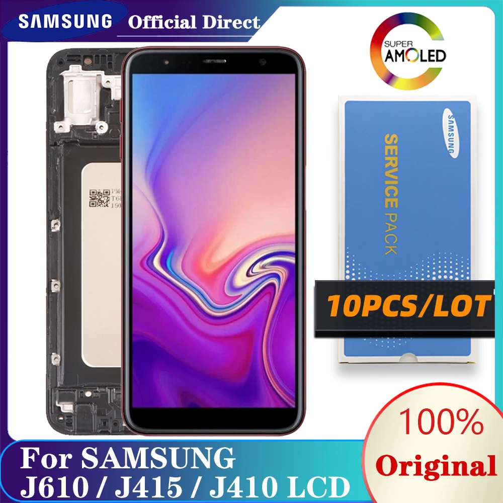 10 шт./лот Оригинал 6 0 ''ЖК дисплей для SAMSUNG Galaxy J6 + J6Plus J610 сенсорный экран