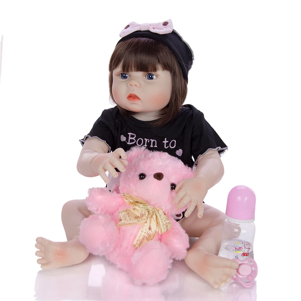 DollMai Reborn baby куклы 2" 57 см настоящие силиконовые виниловые куклы для тела детский подарок reborn Малыш bebes reborn bonecas подарок