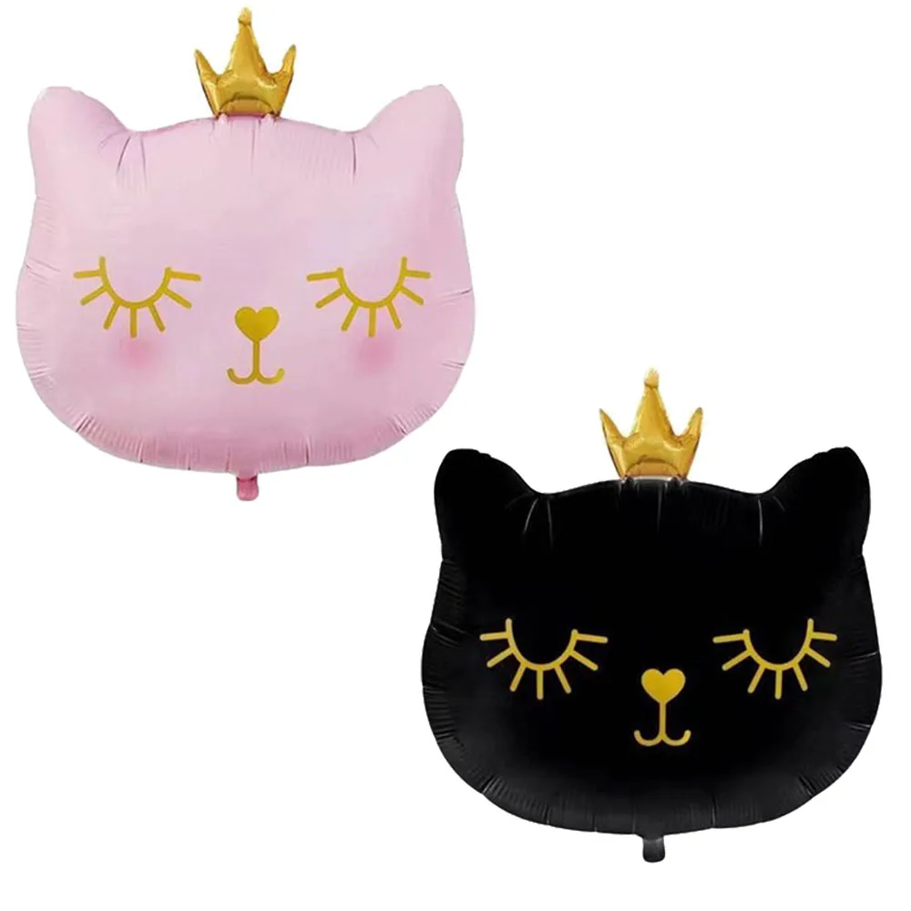 

2Pcs Big Cat Head Balloon Foil Balloons Cute Cat Helium Balloon Birthday Party Decoration Kids Toy Globos Event Party Supplies