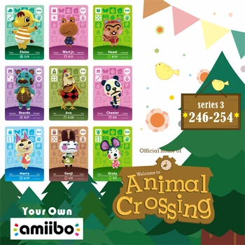

246-254 Welcome Amiibo Amibo Card Cards Animal Crossing Card Set Llama Card Amibo Amiibo Card Work New Netendo for Ns Games