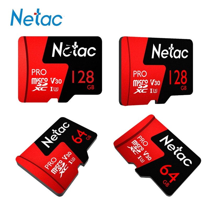Netac Mini UBS Micro SD HC Card TF Reader Kits 64GB 128GB Serie 10 High