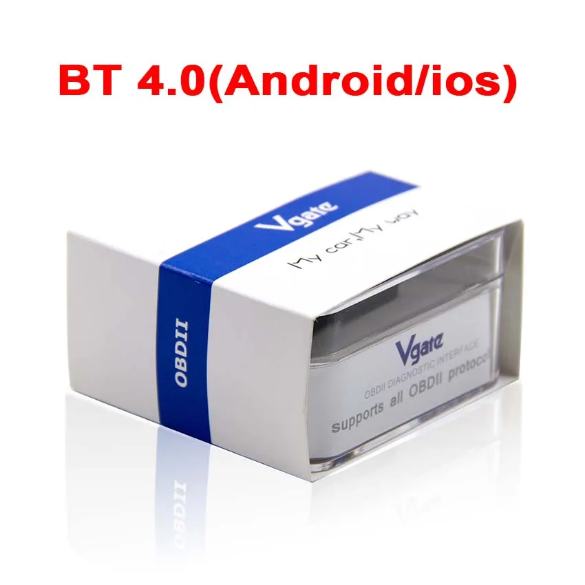 Vgate iCar Pro elm 327 wifi/Bluetooth OBD2 сканер ELM327 v2.1 OBDII диагностический адаптер считыватель кодов ELM327 v2.1 wifi для IOS - Цвет: Bluetooth 4.0