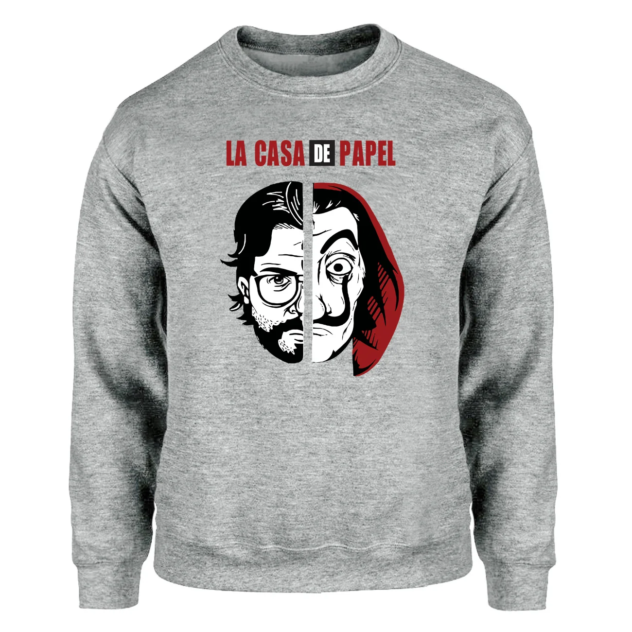 La Casa De Papel толстовки с капюшоном для мужчин, толстовка с круглым вырезом из фильма «проф. Сержио Маркина», осенне-зимняя флисовая спортивная одежда