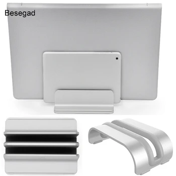 

Besegad Vertical Laptop Stand Adjustable Tablets Cooling Support Base Bracket Holder for Apple MacBook Air Pro Mac Book Stand