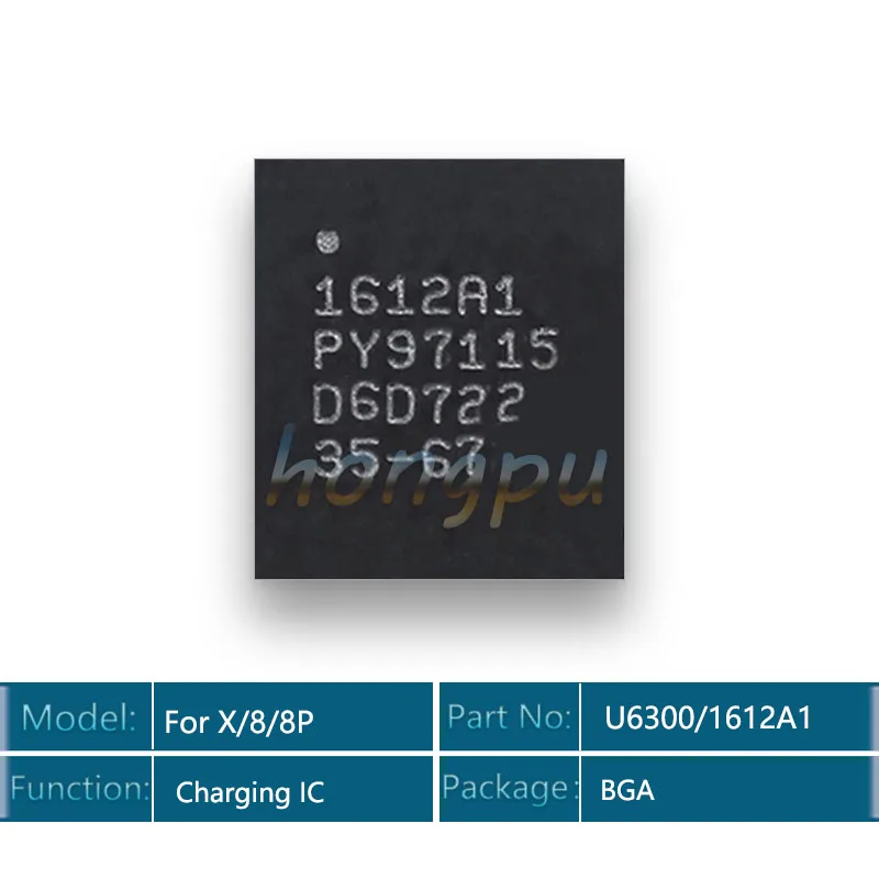 Микросхема для зарядки 1610A1/1610A2/1610A3/610A3B/1612A1 iphone 12/11/XS MAX/XR/SE/5S/5C/6/6 plus/6s/6sp/7/7plus/8/8P/X U2 usb