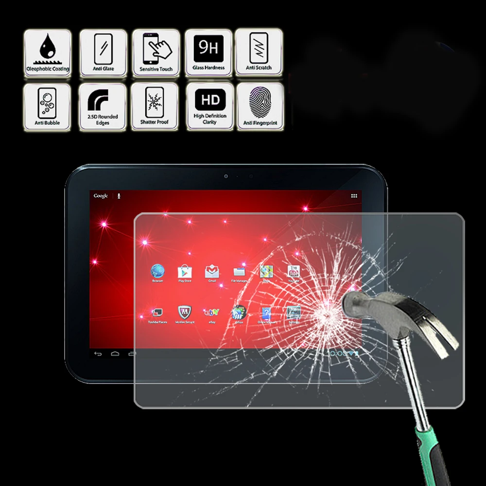 Для планшета Toshiba AT300 10 1 дюйма-защитная пленка для экрана из закаленного стекла
