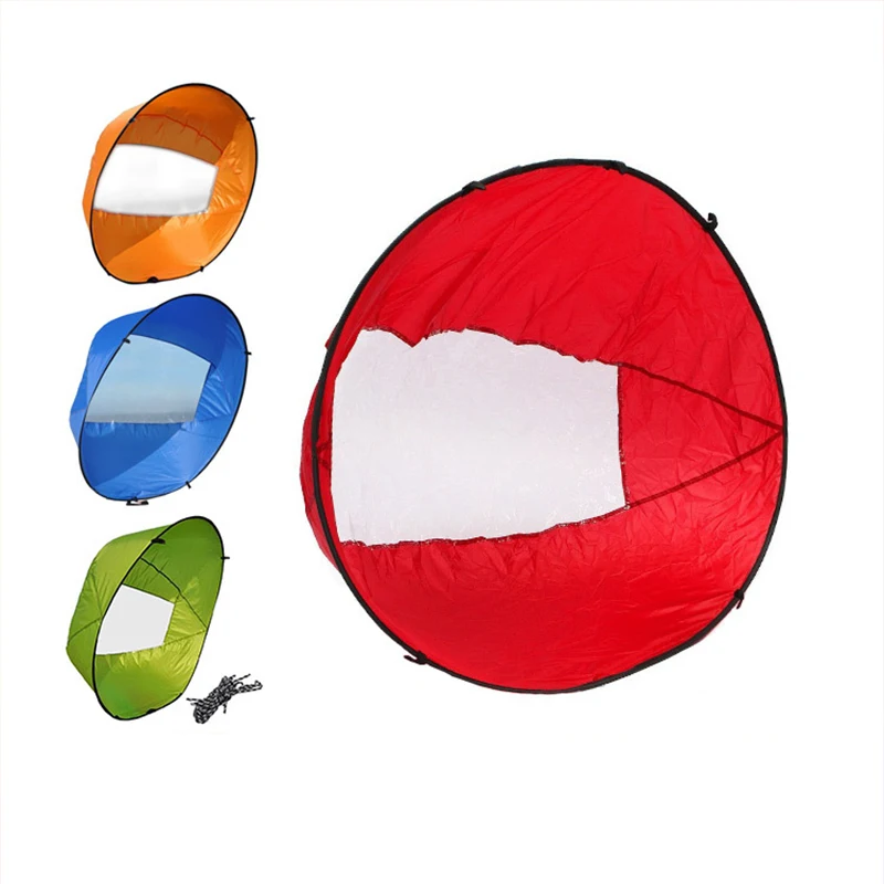 Foldable Kayak Sail 42"/108cm Sailing Kayak Sail Transparent For Summer Sailing And Windsurfing Kayaking Wind Rowing