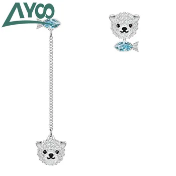 

AYoo High Quality SWA Fashion New Polar Bear Irregular Cute Charming Lady Earrings