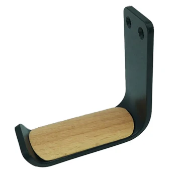 

Headset Holder Wooden Pad Aluminum Overhead Under Desk Mount Clamp