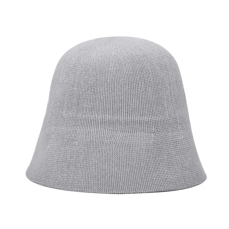 kangol bucket hat women's NEW Spring summun Breathable  Linen Knitted Bucket Cap For Women Simple Design  Fashion Fisherman's basin hat Accessories straw bucket hat