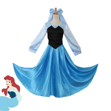 Русалочка Ариэль Косплей костюмы платье принцессы для женщин взрослых пикантный халат нарядное платье Хэллоуин вечерние танцевальная одежда