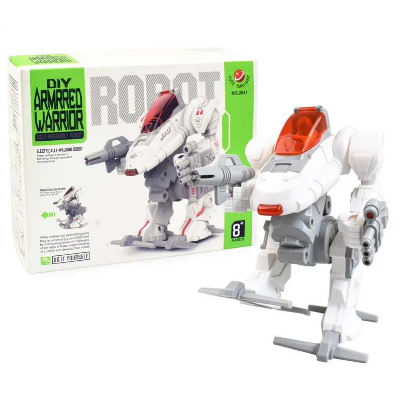 

CHILDREN'S Intelligence Toys Science STEM Self-Loading Mech Warrior Deformation Robot Assembled Electric Model Toy