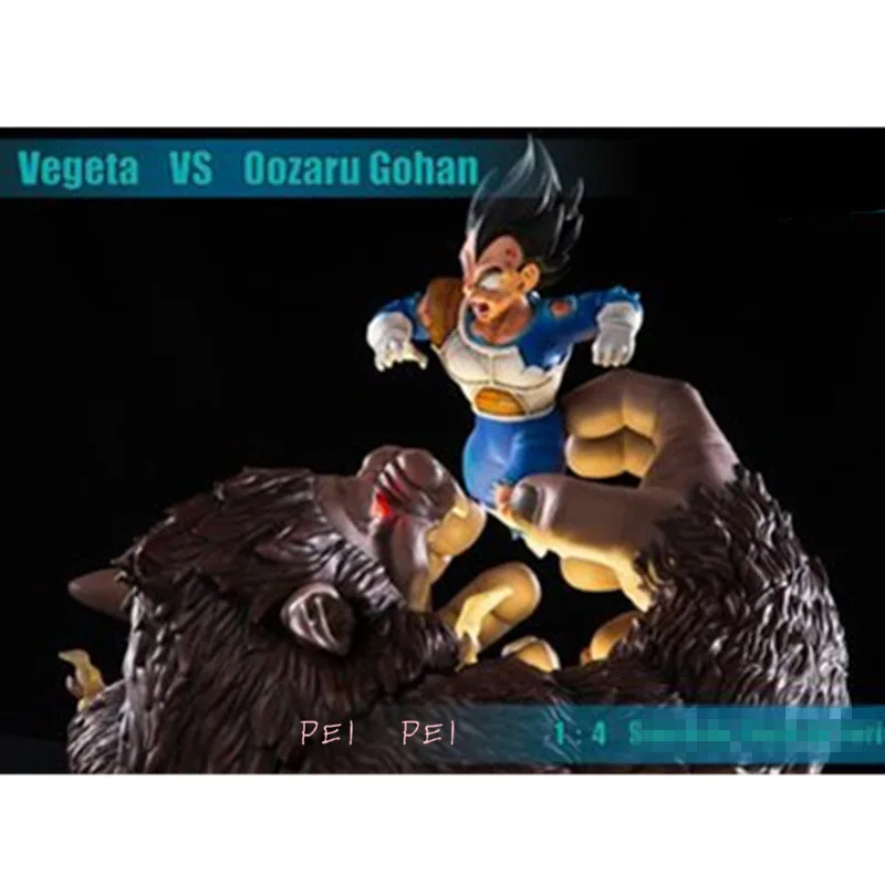 Аниме DRAGON BALL Vegeta vs oosaru Gohan сцена полноразмерный портрет Супер Saiyan gk статуя фигурка игрушки p1695