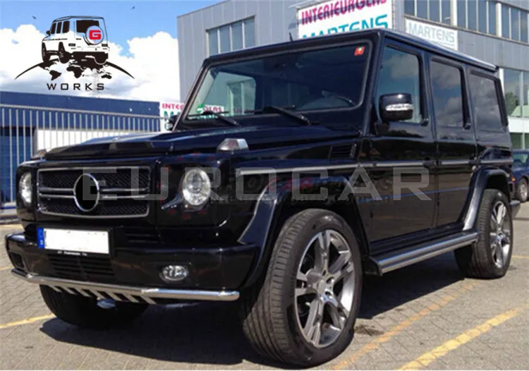 G класс w463 передняя защита под бампер для G500 G55 Нержавеющая сталь Передняя защита