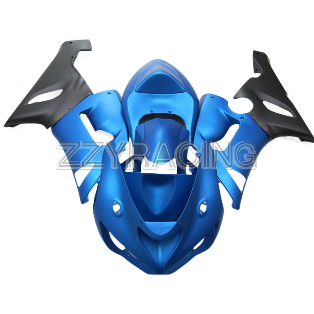 

Injection Fairings Kits for Kawasaki ZX6R 2005 2006 Year ZX-6R 05 06 Complete ABS Plastic Motorcycle Bodywork Royal Blue Black