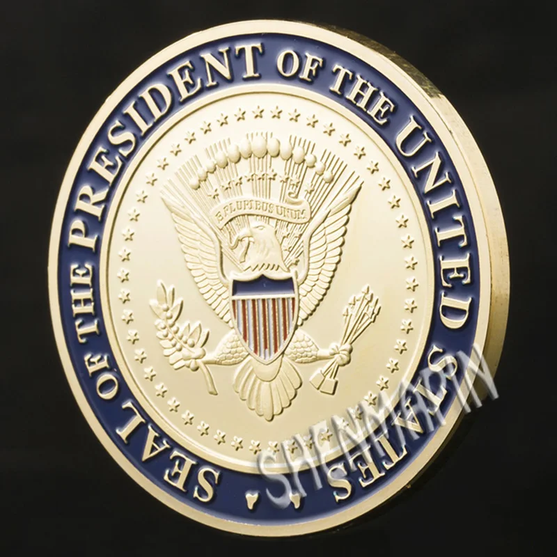 Дональд Трамп Capitol холм, торжественная монета, герметизированная печать, Соединенные Штаты, золотые коллекционные монеты Liberty