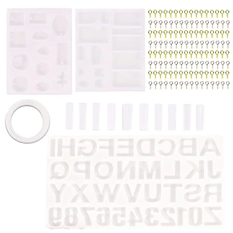 

1Set Silicone Crystal Epoxy Bracelet Hanging Ornaments Mold Pendant Casting Mould Handmade DIY Craft Jewelry Making Tool