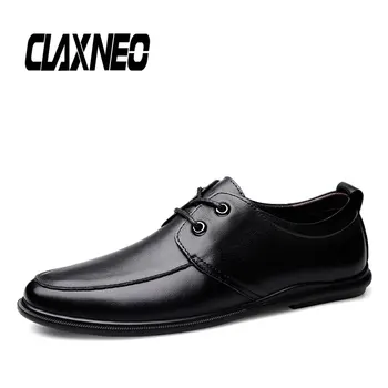 

CLAXNEO Man Shoes Genuine Leather Dress Shoe Clax Male Derby Footwear Slip on Moccasin Loafers Boat Shoe