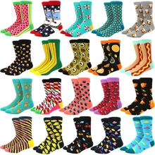 

men socks cotton funny socks for man women novelty casual dressing color crew socks for happy wedding accessories gift
