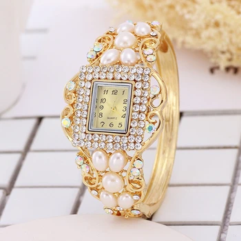 

Crystal Square Gold Watch Women Luxury Sparkly Bracelet Loyal Diamond Gift Elegant 2020 Dress Quartz Clock Fashion Jewelry Reloj