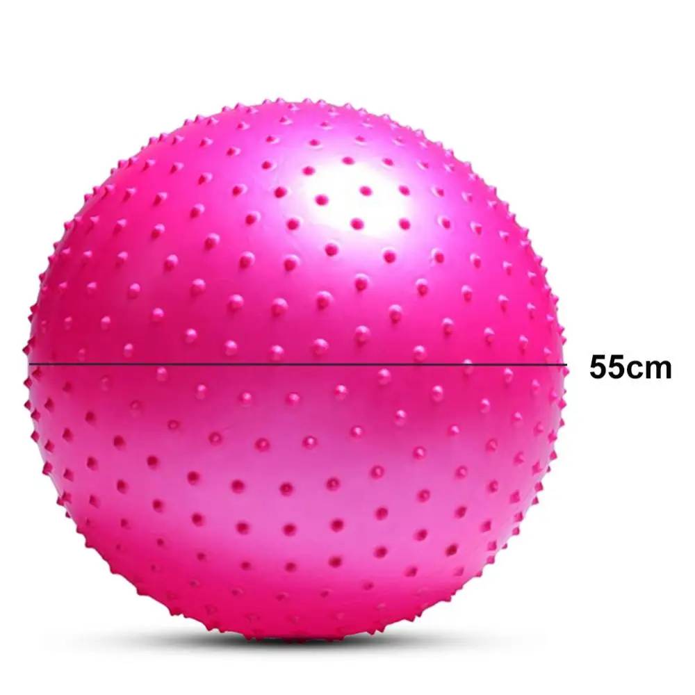 55cm Yoga Ball Exercise Workout Fitness Inflatable Body Balance Pilates Yoga Massage Ball Body Building