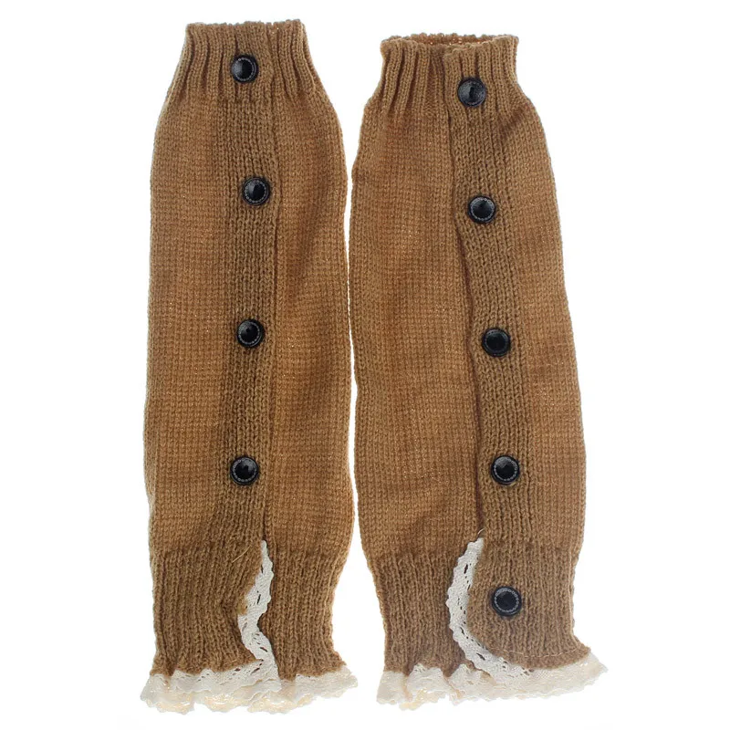 

Kids Girl Crochet Knitted Lace Boot Cuffs Toppers Leg Warmer Socks Knee High Long Leg Cute Baby Socks 9.24