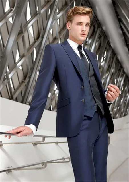 same as picture Gwenhwyfar костюм homme роскошные костюмы traje hombre bordado мужские свадебные платья костюм темно-синий бархатная куртка+ жилет+ брюки костюмы мужские - Цвет: same as picture