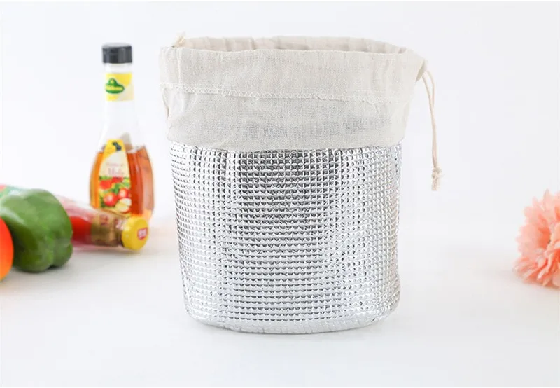 Сумка Bento, Термоизолированный Ланч-бокс, сумка-холодильник, Bento Pouch, Ланч-бокс, алюминиевый хлопковый контейнер