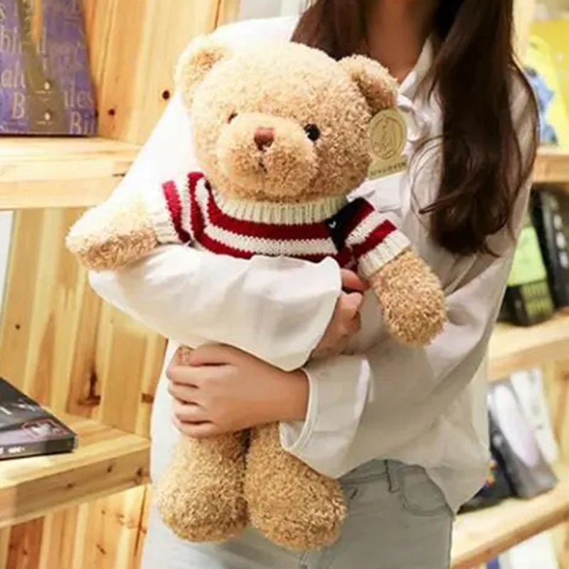 Hot 30cm Lovely Bear Plush Toys Cute Bear Dolls Girls Valentine