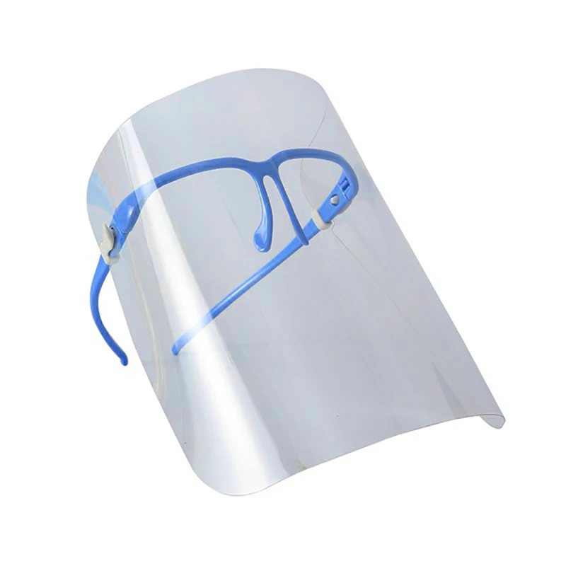 

Kitchen Face Shield Full Face Cover Cooking Oil Splash Preventing Anti-Scald Spilled Fume Face Protection Mask(Blue)