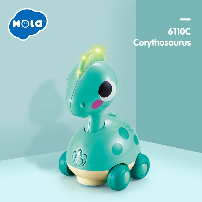 HOLA TOYS 6110 Jurassic Wild Life Набор игрушечных динозавров Электрический интерактивный спрей динозавры игрушки для детских подарков - Цвет: ORIGINAL BOX