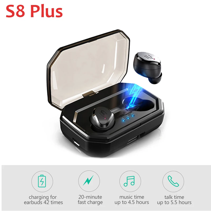 

Mini Wireless Earphone NEW Bluetooth 5.0 Touch Sport Gaming Headset Binaural Waterproof 3500mah Charging Box HIFI Earphone