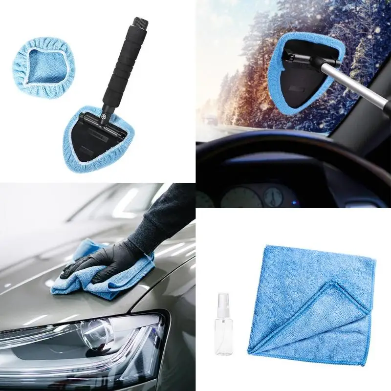 

Tirol Adjustable Microfiber Car Windows Windshield Easy Cleaner Brush Pack 5 for most Automobiles Kitchens Bathrooms