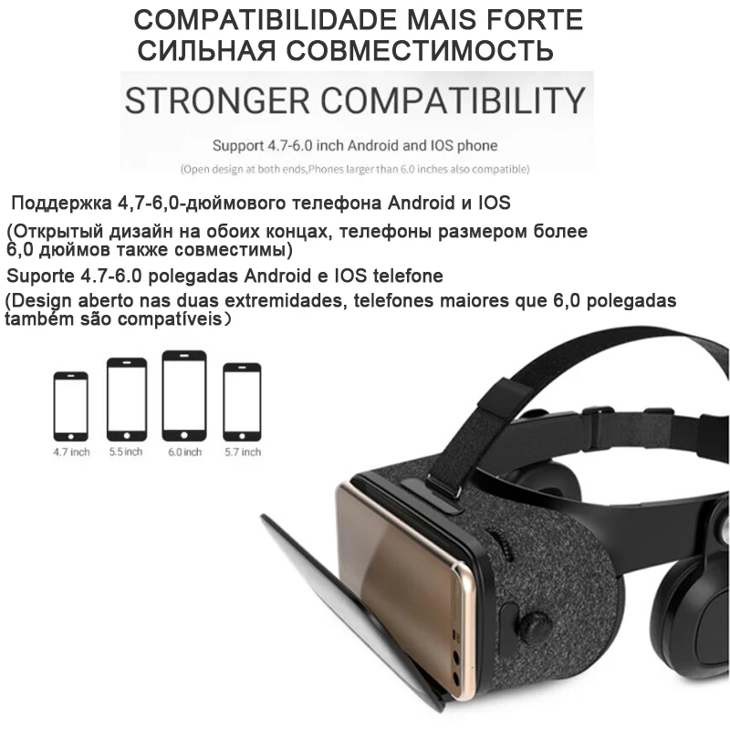 Bobovr Z5 Bobo VR видео Очки виртуальной реальности 3d шлем 3 D для iPhone Android телефона