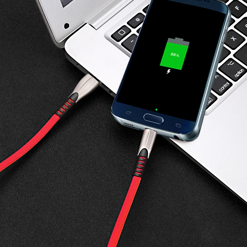 USB кабель для передачи данных для iPhone XS X 8 7 6 быстрая зарядка Зарядное устройство Micro USB кабель для Android USB Type C мобильные телефонные кабели для Samsung S9 S8 S6 - Цвет: Red for iPhone